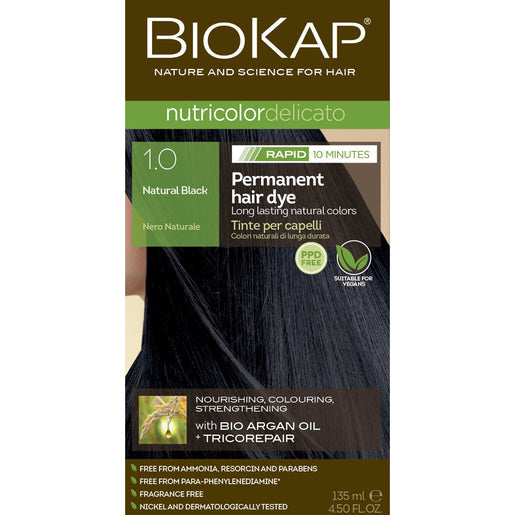 BioKap Nutricolor Delicato Rapid 1.0 Natural Black 135 ml