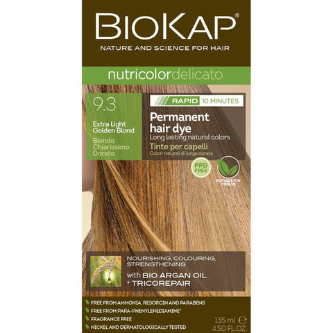 BioKap Nutricolor Delicato Rapid 9.3 Extra Light Golden Blond 135 ml