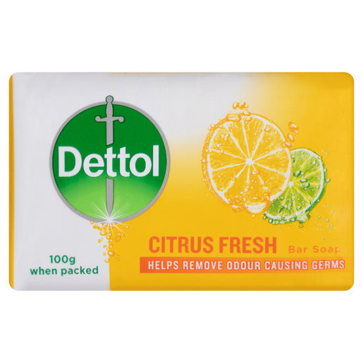 Dettol Citrus Fresh Bar Soap 100g 3 pack