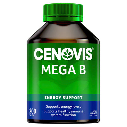 Cenovis Mega Vitamin B with Biotin, B3, B6 + B12 for Energy 200 tablets