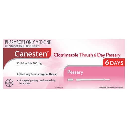 Canesten Clotrimazole Thrush 6 Day Pessary 6 pack