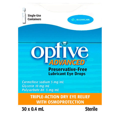 Optive Optive Advanced® Lubricant Eye Drops 30 X 0.4 ml