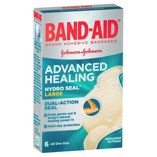 BAND-AID Advanced Healing Adhesive Bandages, Large 6 pack