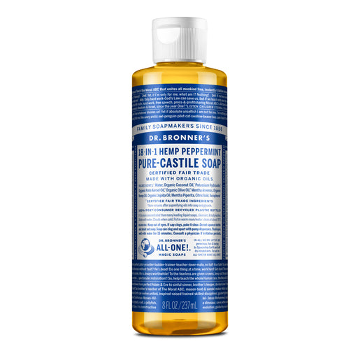 DR. BRONNER'S Peppermint Pure-Castile Liquid Soap 237 ml