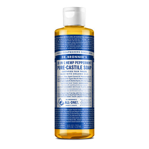DR. BRONNER'S Peppermint Pure-Castile Liquid Soap 237 ml