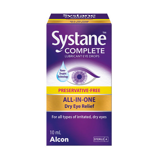 Systane Complete Lubricant Eye Drops Preservative Free 10 ml