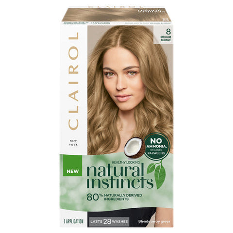 Clairol Natural Instincts 8 Medium Blonde 1 pack