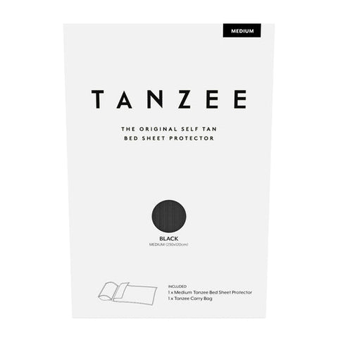 Tanzee Black Self Tan Bed Sheet Protector Medium 1 ea
