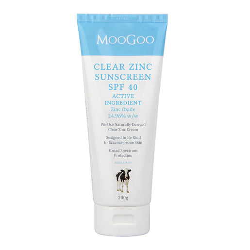 MOOGOO Clear Zinc Sunscreen SPF 40 200 g