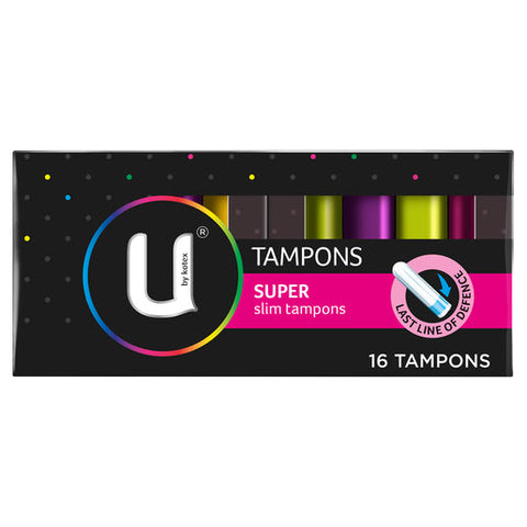 U By Kotex Slim Tampons Super 16 pack