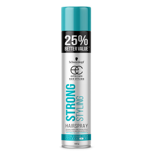 Schwarzkopf Extra Care Strong Styling Hairspray Extra Strong Hold Better Value 500 g