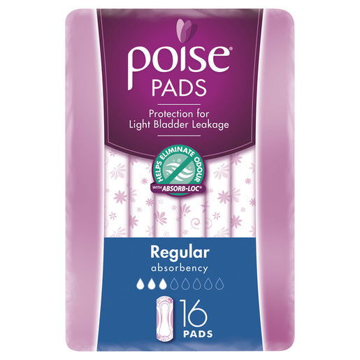 Poise Pads Regular 16 pack