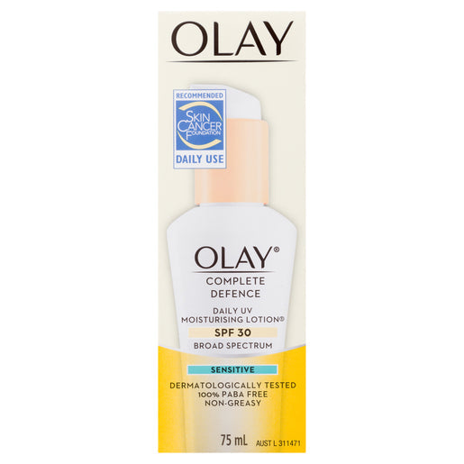 Olay Complete Defence UV Moisturising Lotion Sensitive SPF 30 75 ml