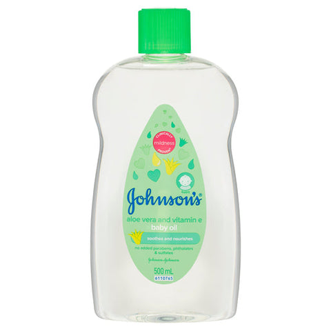 Johnson's Baby Oil Aloe Vera & Vitamin E 500 ml