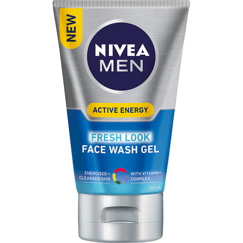 NIVEA Men Active Energy Face Wash Gel 100 ml