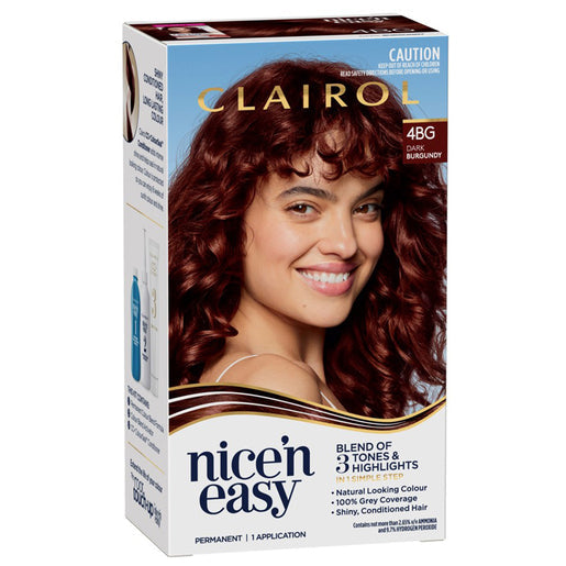 Clairol Nice 'N Easy 4BG Burgundy Permanent Hair Colour 1 pack