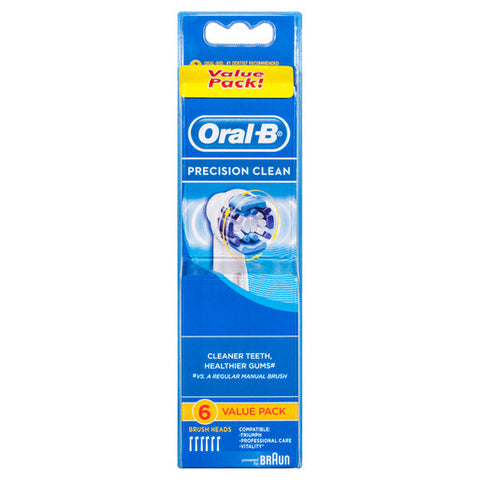 Oral-B Precision Clean Electric Toothbrush Heads Value 6 pack