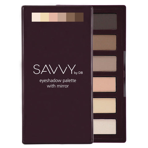 SAVVY by DB Eyeshadow Palette with Mirror Light Natural 7.2 g