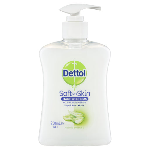 Dettol Antibacterial Liquid Hand Wash Pump Aloe Vera & Vitamin E 250 ml