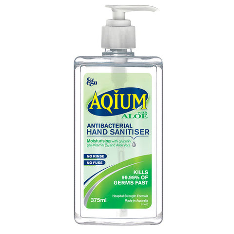 Ego Aqium with Aloe Antibacterial Hand Sanitiser 375 ml