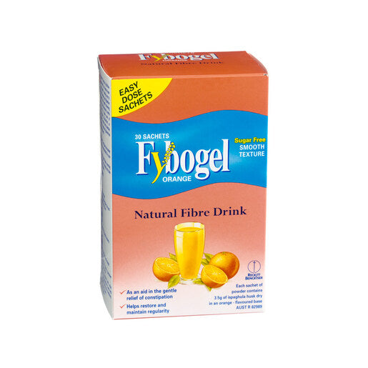 Fybogel Orange Effervescent Powder 30 pack