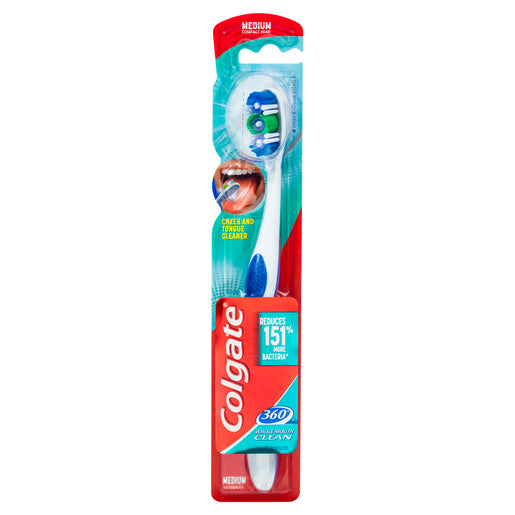 Colgate 360° Whole Mouth Clean Toothbrush Medium 1 ea