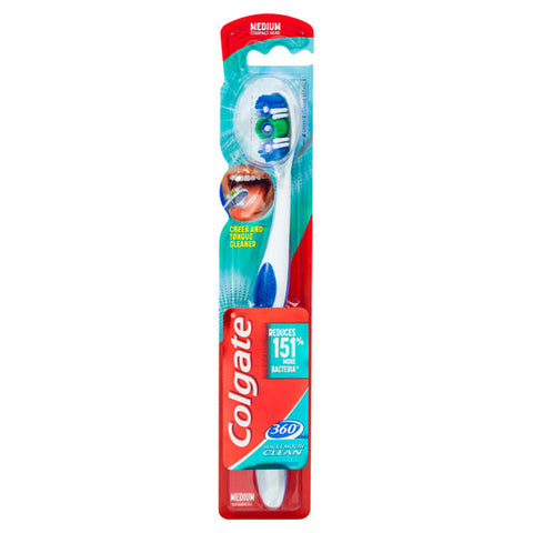 Colgate 360° Whole Mouth Clean Toothbrush Medium 1 ea