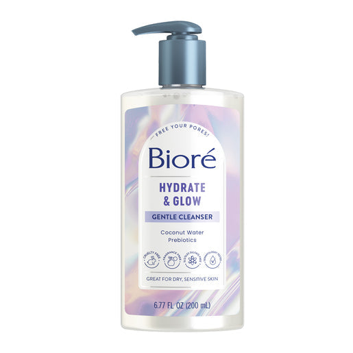 Biore Hydrate & Glow Gentle Cleanser 200 ml