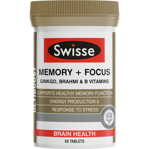 Swisse Ultiboost Memory + Focus 50 tablets