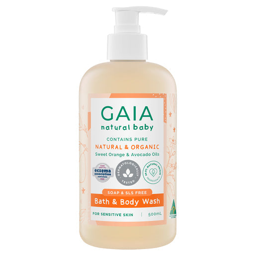 GAIA Natural Baby Bath & Body Wash 500 ml