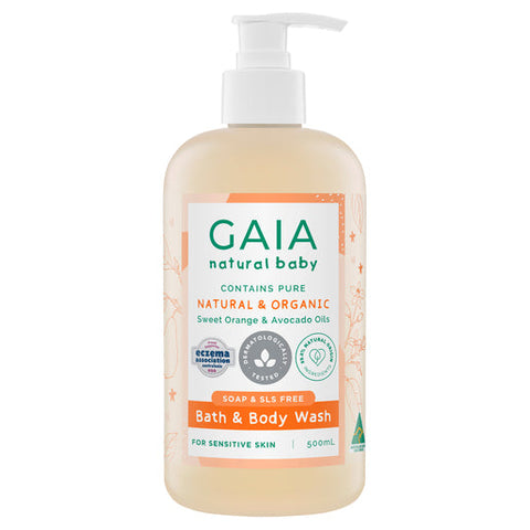 GAIA Natural Baby Bath & Body Wash 500 ml