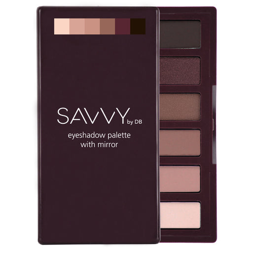 SAVVY by DB Eyeshadow Palette with Mirror Dark Natural 7.2 g