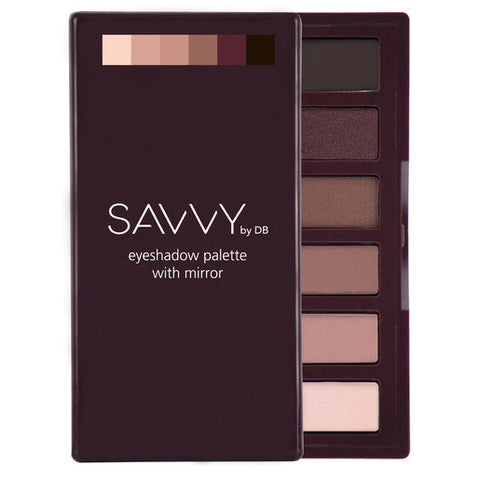SAVVY by DB Eyeshadow Palette with Mirror Dark Natural 7.2 g