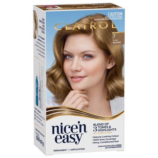 Clairol Nice 'N Easy 7 Natural Dark Blonde Permanent Hair Colour 1 pack