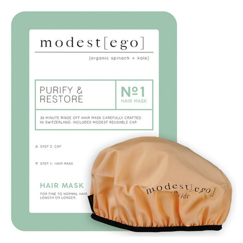 MODEST EGO Organic Spinach & Kale Restore Hair Mask & Cap 20 ml
