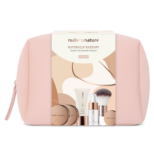 Nude By Nature Naturally Radiant Gift Set - Light/Medium 7 piece set