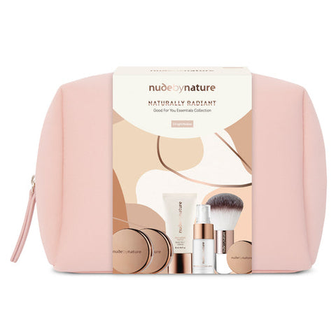 Nude By Nature Naturally Radiant Gift Set - Light/Medium 7 piece set