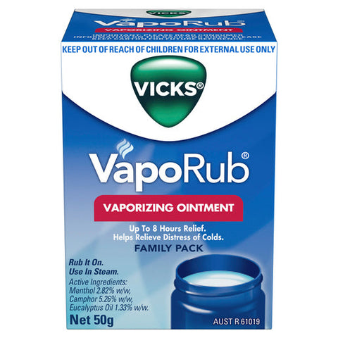 Vicks VapoRub Ointment Decongestant Chest Rub 50 g