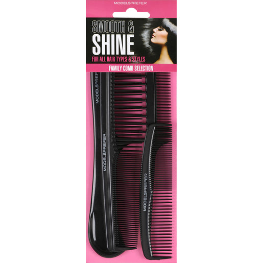 Models Prefer Smooth & Shine Family Comb Section 4 pack