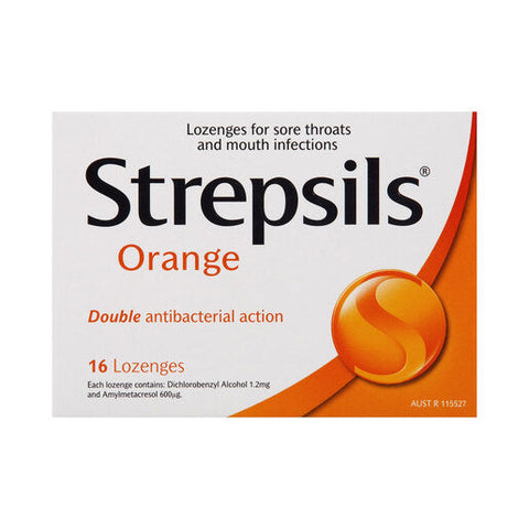 Strepsils Orange 16 lozenges