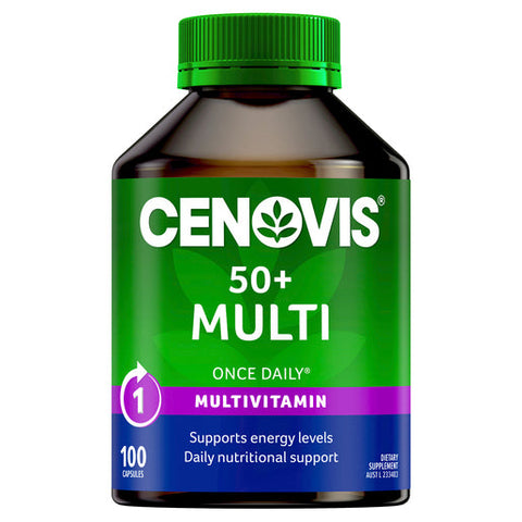 Cenovis 50+ Multivitamin for Energy - Multi Vitamin 100 capsules