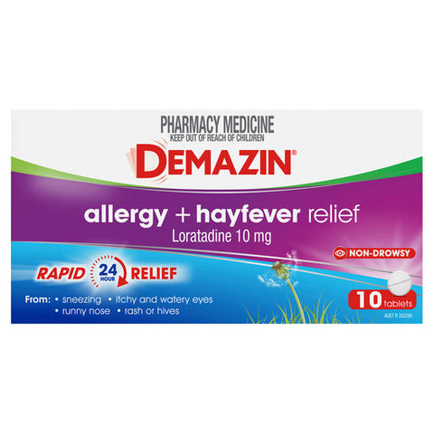 Demazin Allergy + Hayfever Relief Non-Drowsy 10 tablets