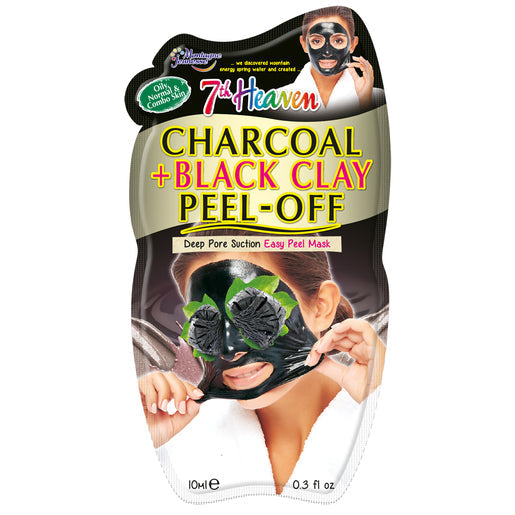 7th Heaven Charcoal & Black Clay Peel Off Mask 10 ml