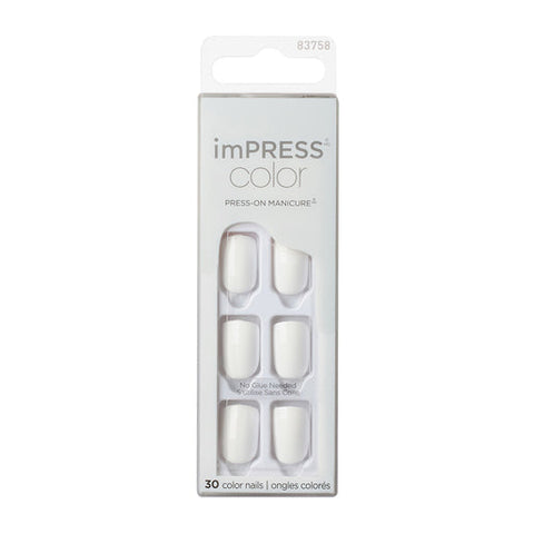 Kiss imPRESS Color Press On Nails Frosting KIMC019 1 kit