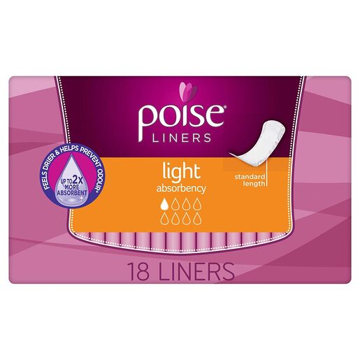 Poise Light Liners 18 pack