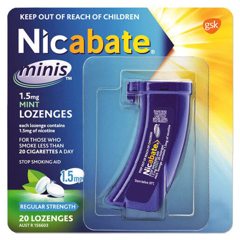 Nicabate Minis Quit Smoking Lozenge 1.5mg 20 pack
