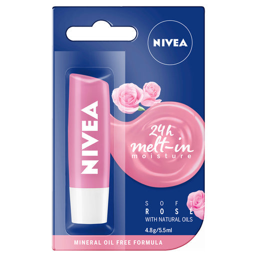 NIVEA Soft Rose Lip Balm 4.8 g