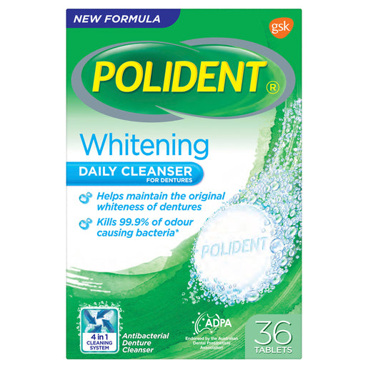 Polident Whitening Cleanser 36 tablets