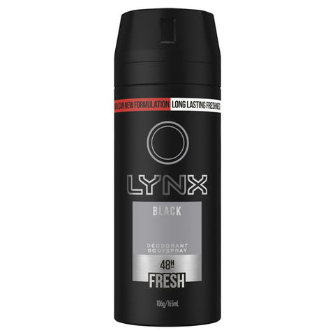 Lynx Deodorant Aerosol Black 165 ml