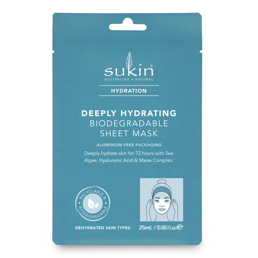 Sukin Hydration Deeply Hydrating Sheet Mask 25 ml